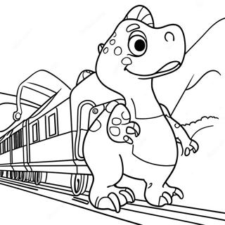 Pagina Para Colorir Trem Dos Dinossauros 13638-11303