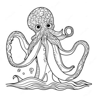 Kraken Páginas Para Colorir