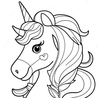 Pagina Para Colorir Da Garota Unicornio 13758-11399