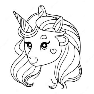 Pagina Para Colorir Da Garota Unicornio 13758-11400