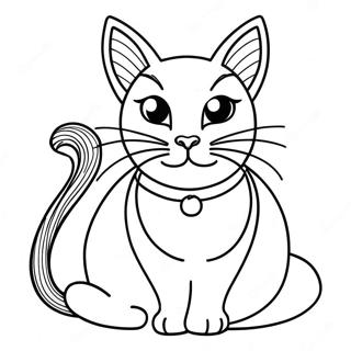 Pagina Para Colorir De Gato Preto 13768-11408