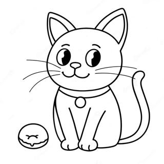 Pagina Para Colorir De Gato Preto Brincalhao 13769-11409