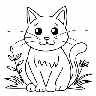 Pagina Para Colorir De Gato Preto Brincalhao 13769-11411