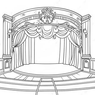 Pagina Para Colorir Do Palco Do Teatro Musical 13949-11553