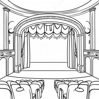 Pagina Para Colorir Do Palco Do Teatro Musical 13949-11554