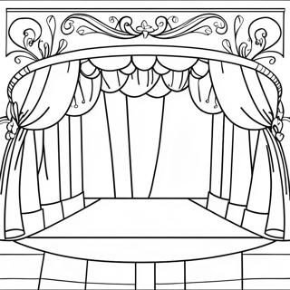 Pagina Para Colorir Do Palco Do Teatro Musical 13949-11555