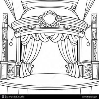 Pagina Para Colorir Do Palco Do Teatro Musical 13949-11556