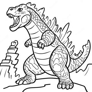 Pagina Para Colorir Do Godzilla Rugindo Fieramente 13959-11564