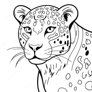 Leopardo Páginas Para Colorir