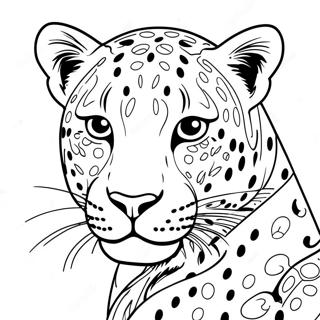 Pagina Para Colorir De Leopardo 1401-1118