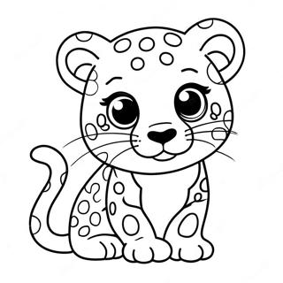 Pagina Para Colorir De Leopardo Bebe Fofo 1402-1121