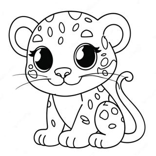 Pagina Para Colorir De Leopardo Bebe Fofo 1402-1122