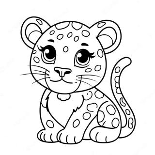 Pagina Para Colorir De Leopardo Bebe Fofo 1402-1123