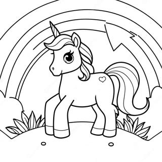 Pagina Para Colorir De Unicornio Magico Do Arco Iris 14320-11852