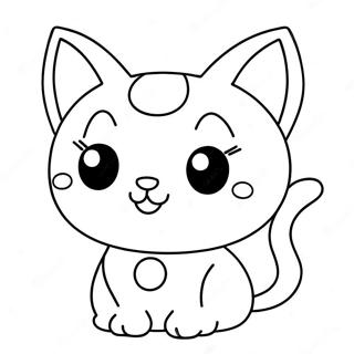 Pagina Para Colorir De Gato Kawaii Adoravel 14340-11868