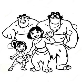 Croods Páginas Para Colorir