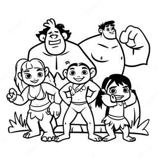 Pagina Para Colorir Da Aventura Da Familia Croods 14349-11871