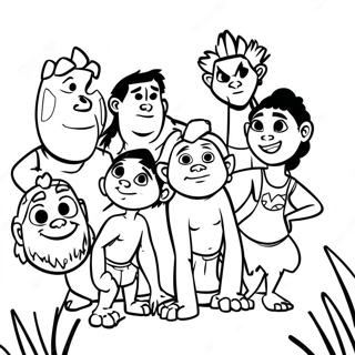 Pagina Para Colorir Da Aventura Da Familia Croods 14349-11872