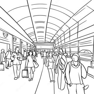 Pagina Para Colorir Terminal De Aeroporto Movimentado 14490-11986