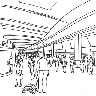 Pagina Para Colorir Terminal De Aeroporto Movimentado 14490-11987