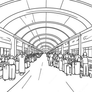 Pagina Para Colorir Terminal De Aeroporto Movimentado 14490-11988