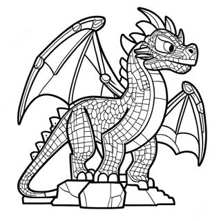 Dragão Ender Minecraft Páginas Para Colorir