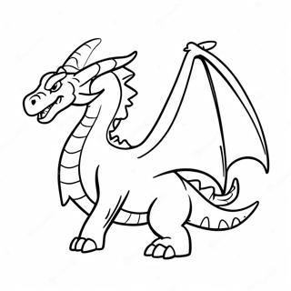 Pagina Para Colorir Dragao De Gelo Majestoso Em Voo 14520-12012