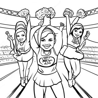 Pagina Para Colorir Cheerleaders Dos 49ers 1452-1164