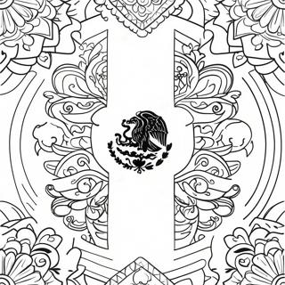 Pagina Para Colorir Da Bandeira Do Mexico 14539-12022