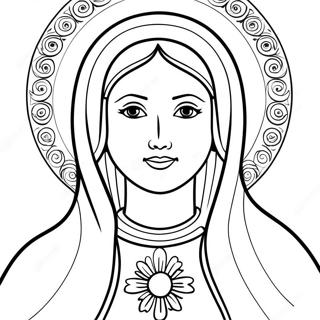 Pagina Para Colorir Da Linda Virgem Maria 14570-12049