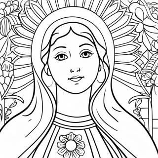 Pagina Para Colorir Da Linda Virgem Maria 14570-12050