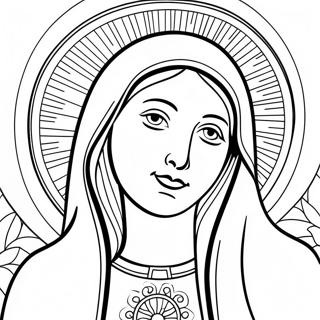 Pagina Para Colorir Da Linda Virgem Maria 14570-12052