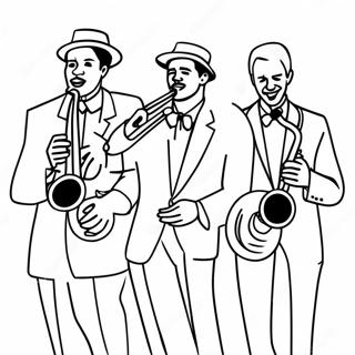 Pagina Para Colorir De Banda De Jazz Colorida 14590-12066