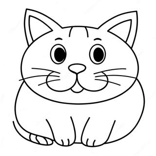 Pagina Para Colorir De Gato Gorducho 14609-12078