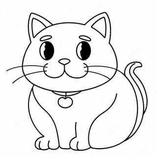 Pagina Para Colorir De Gato Gorducho 14609-12080