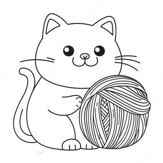 Pagina Para Colorir De Gato Gordo Brincando Com La 14610-12081