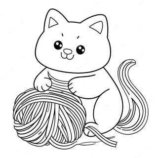 Pagina Para Colorir De Gato Gordo Brincando Com La 14610-12082