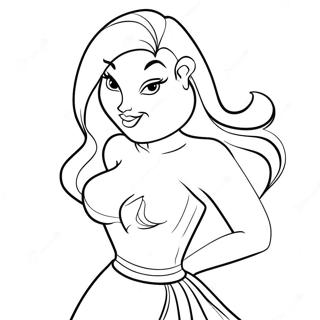 Pagina Para Colorir Da Jessica Rabbit Em Um Vestido Glamouroso 14620-12091