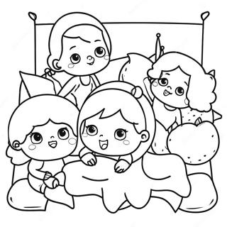 Pagina Para Colorir Dos Amigos Da Festa Do Pijama 14689-12143