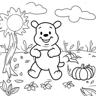 Pagina Para Colorir Do Winnie The Pooh Assustador No Campo De Aboboras 14730-12177