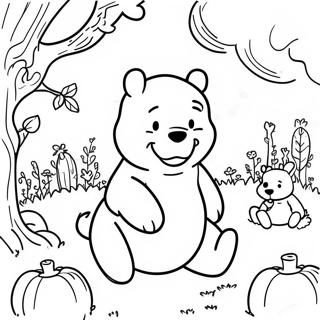 Pagina Para Colorir Do Winnie The Pooh Assustador No Campo De Aboboras 14730-12180