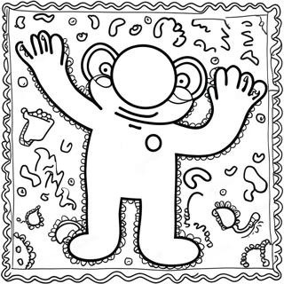 Pagina Para Colorir Do Keith Haring 14749-12192