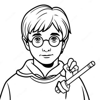 Pagina Para Colorir Do Harry Potter Com Varinha 14810-12242