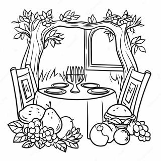 Pagina Para Colorir Mesa De Seder De Tu Bishvat 14890 12324