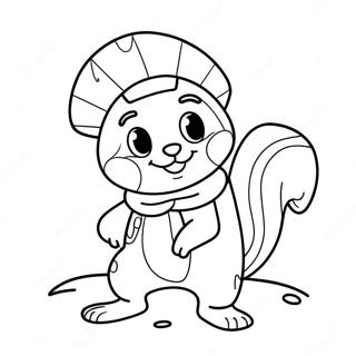 Sandy Cheeks Páginas Para Colorir