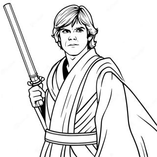 Pagina Para Colorir De Luke Skywalker Em Robes De Jedi 15000-12409