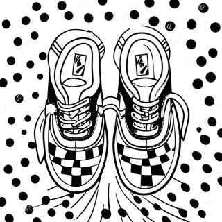 Pagina Para Colorir De Tenis Vans Classicos Em Estampa De Tabuleiro 15030-12434