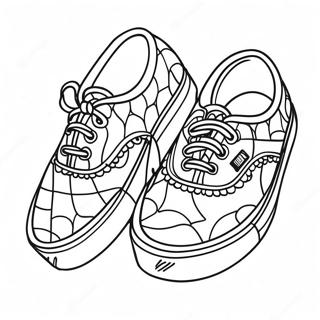 Pagina Para Colorir De Tenis Vans Classicos Em Estampa De Tabuleiro 15030-12436