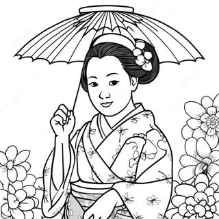 Pagina Para Colorir De Mitsuri Com Kimono Colorido 15090-12484