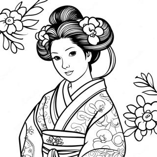 Pagina Para Colorir De Mitsuri Com Kimono Colorido 15090-12649